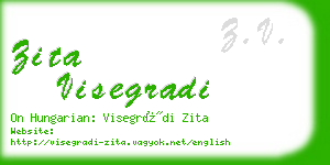 zita visegradi business card